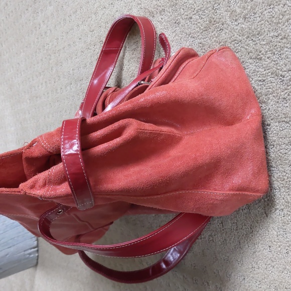 Tommy & Kate Red Leather Bag, - Picture 12 of 14